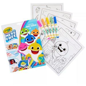 NEW Crayola Color Wonder Baby Shark + 10 Markers